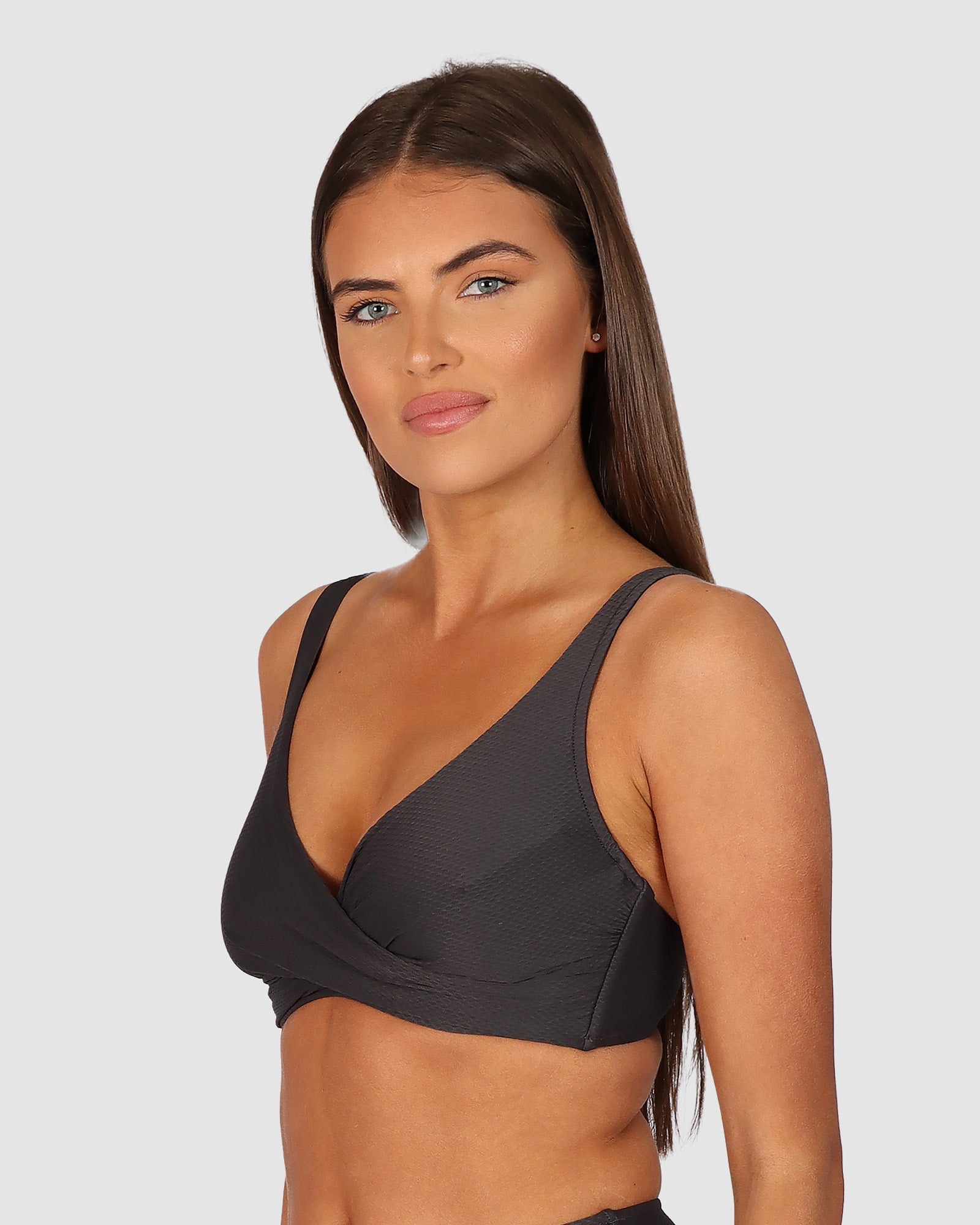 Rococco D/E Cup Wrap Bikini Bra Top