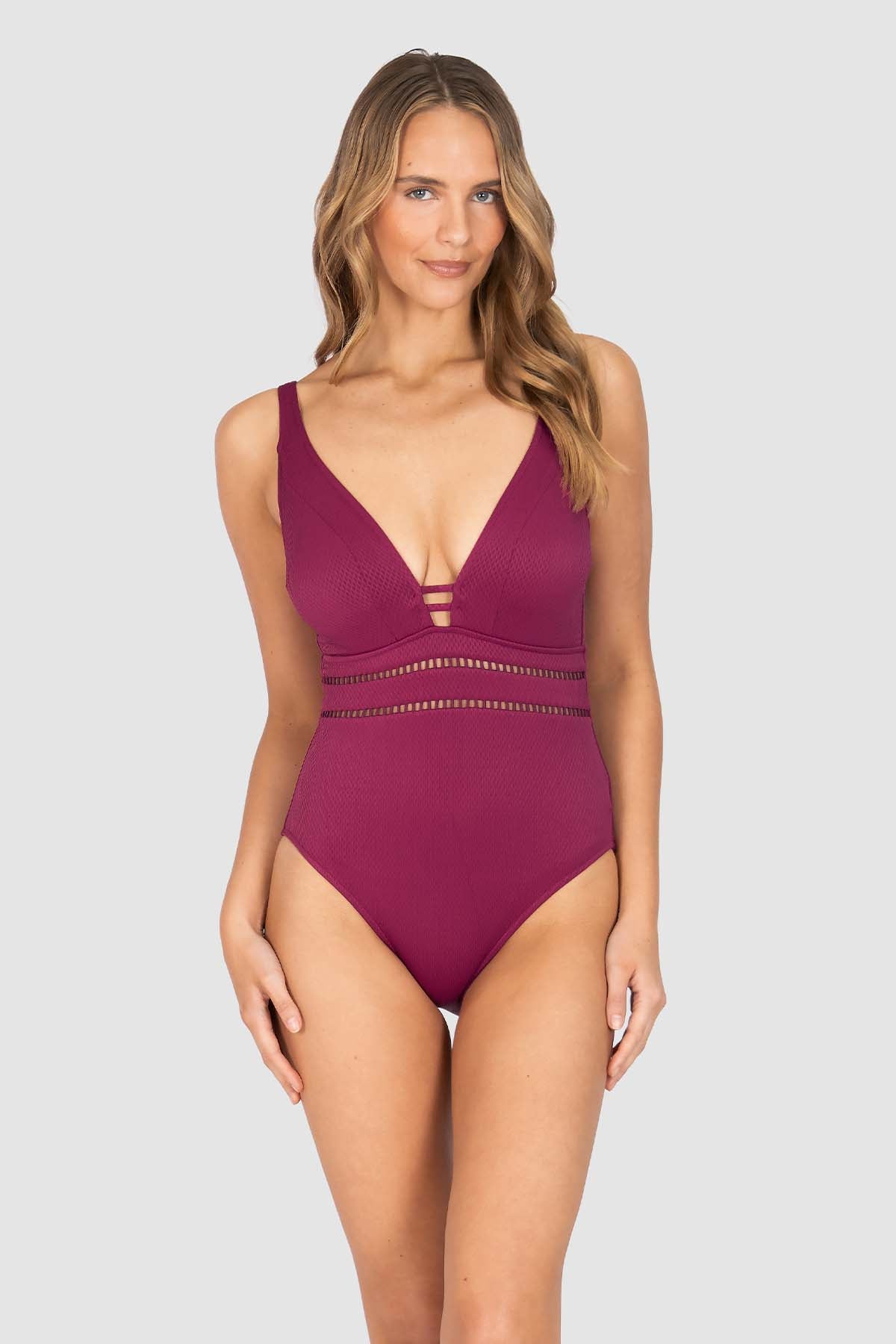 Rococco C/DD Cup Plunge One Piece Swimsuit
