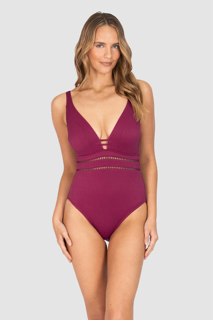 Rococco C/DD Cup Plunge One Piece Swimsuit