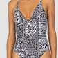 Havana Deep V Neck One Piece Swimsuit