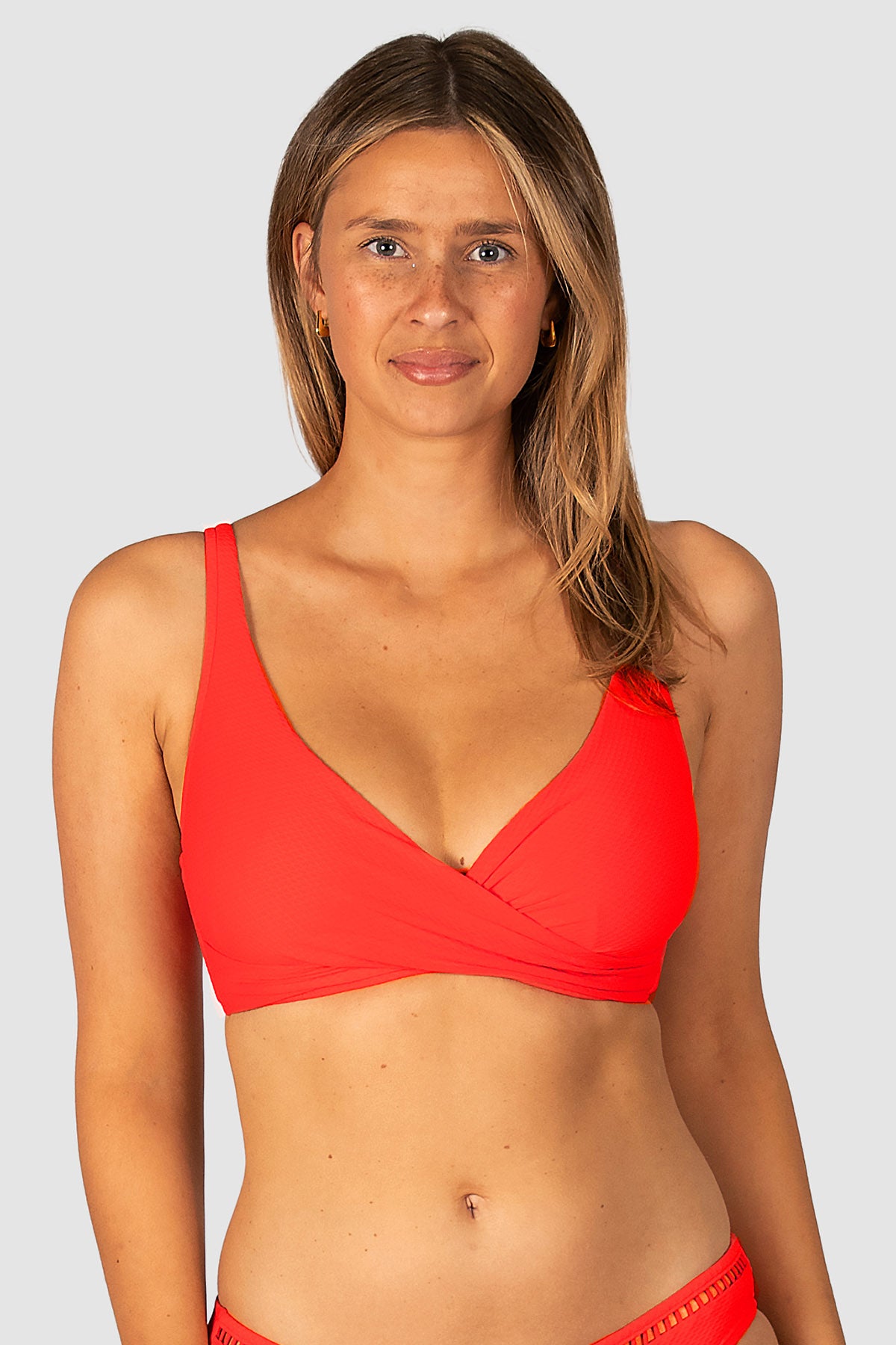 Rococco D/E Cup Wrap Bikini Bra Top