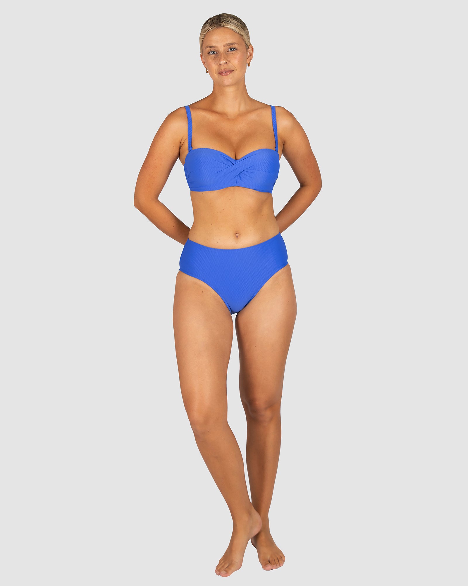 Rococco D/DD Cup Twist Bandeau Bikini Bra Top