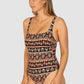 Morocco Square Neck One Piece Swimsuit