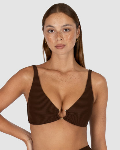 Positano C-D Cup Trim Bikini Bra Top