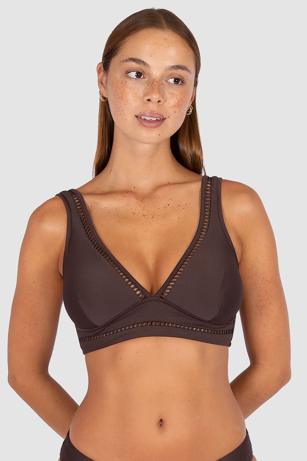Rococco D/DD Cup Longlline Bikini Bra Top