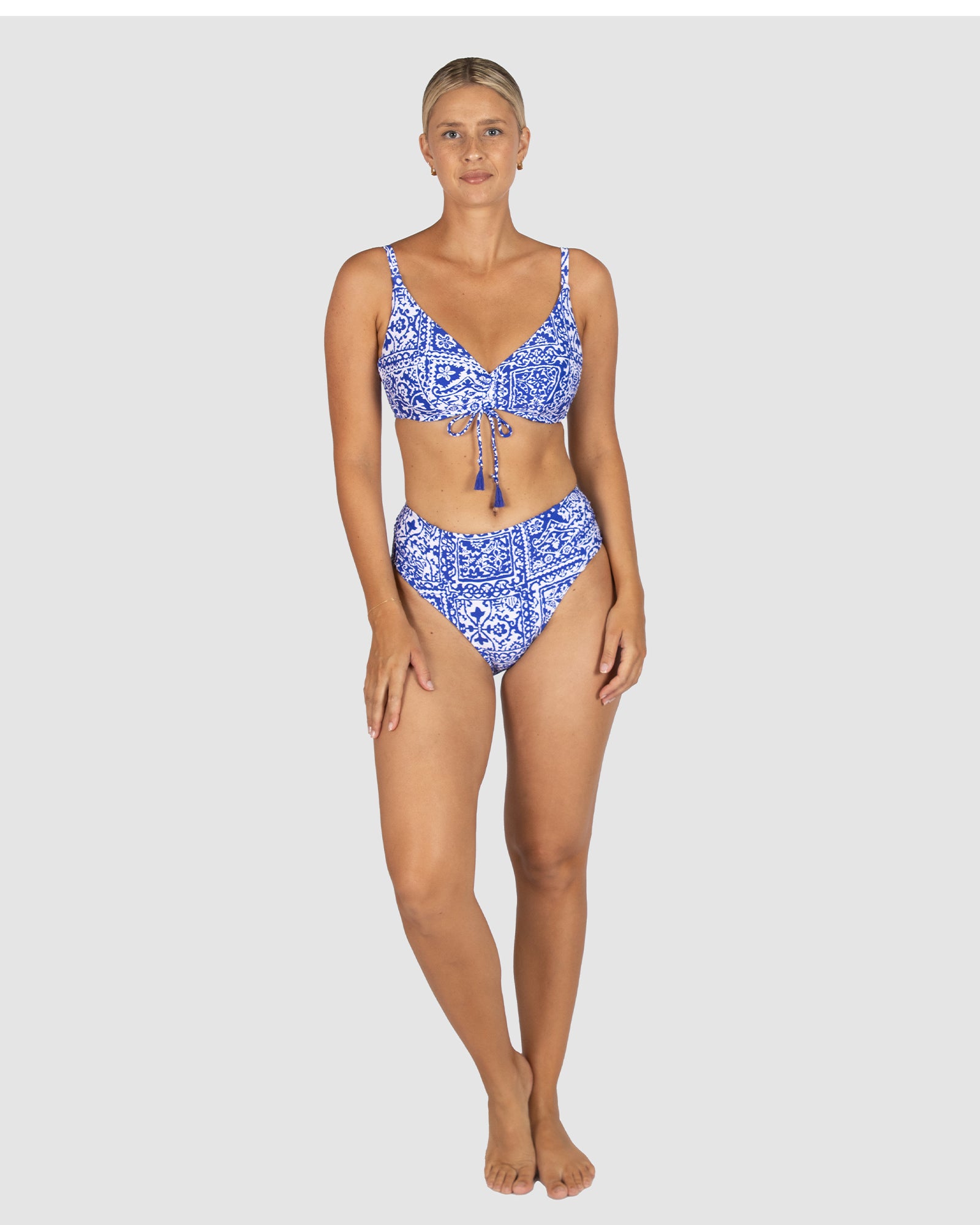 Havana Ruched Side Mid Bikini Bottom