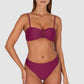 Rococco High Waist Cheeky Bikini Bottom