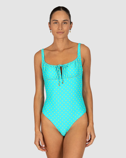 Parisian Summer Retro One Piece Swimsuit