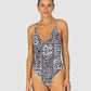 Havana Deep V Neck One Piece Swimsuit