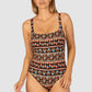 Morocco Square Neck One Piece Swimsuit