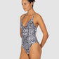 Havana Deep V Neck One Piece Swimsuit