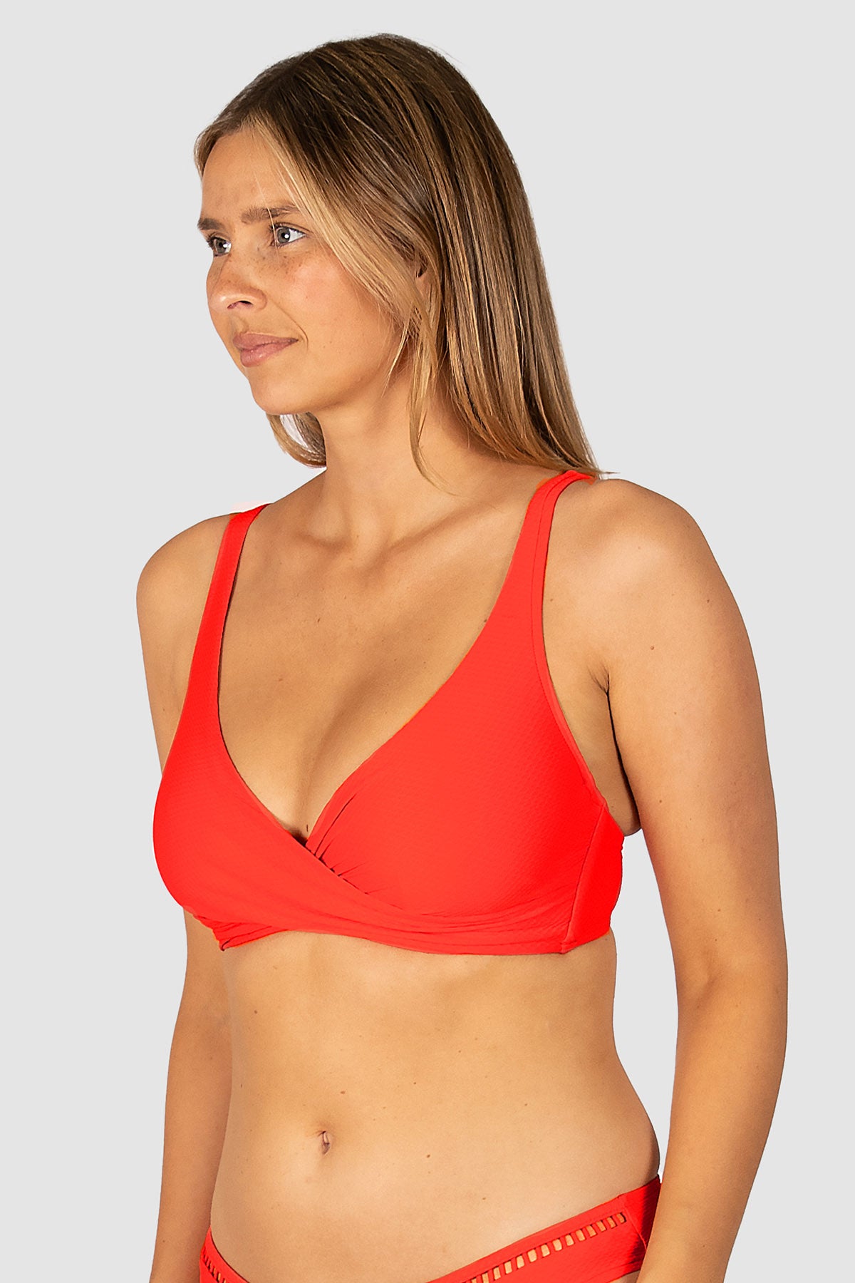 Rococco D/E Cup Wrap Bikini Bra Top