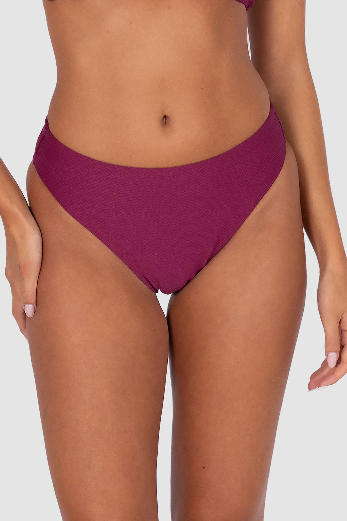 Rococco High Waist Cheeky Bikini Bottom