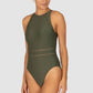 Rococco High Neck One Piece Swimsuit