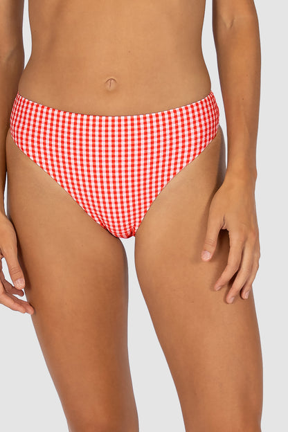 Riviera High Waist Cheeky Bikini Bottom