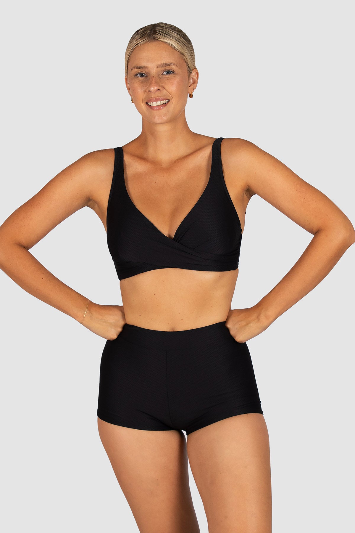 Rococco D/E Cup Wrap Bikini Bra Top