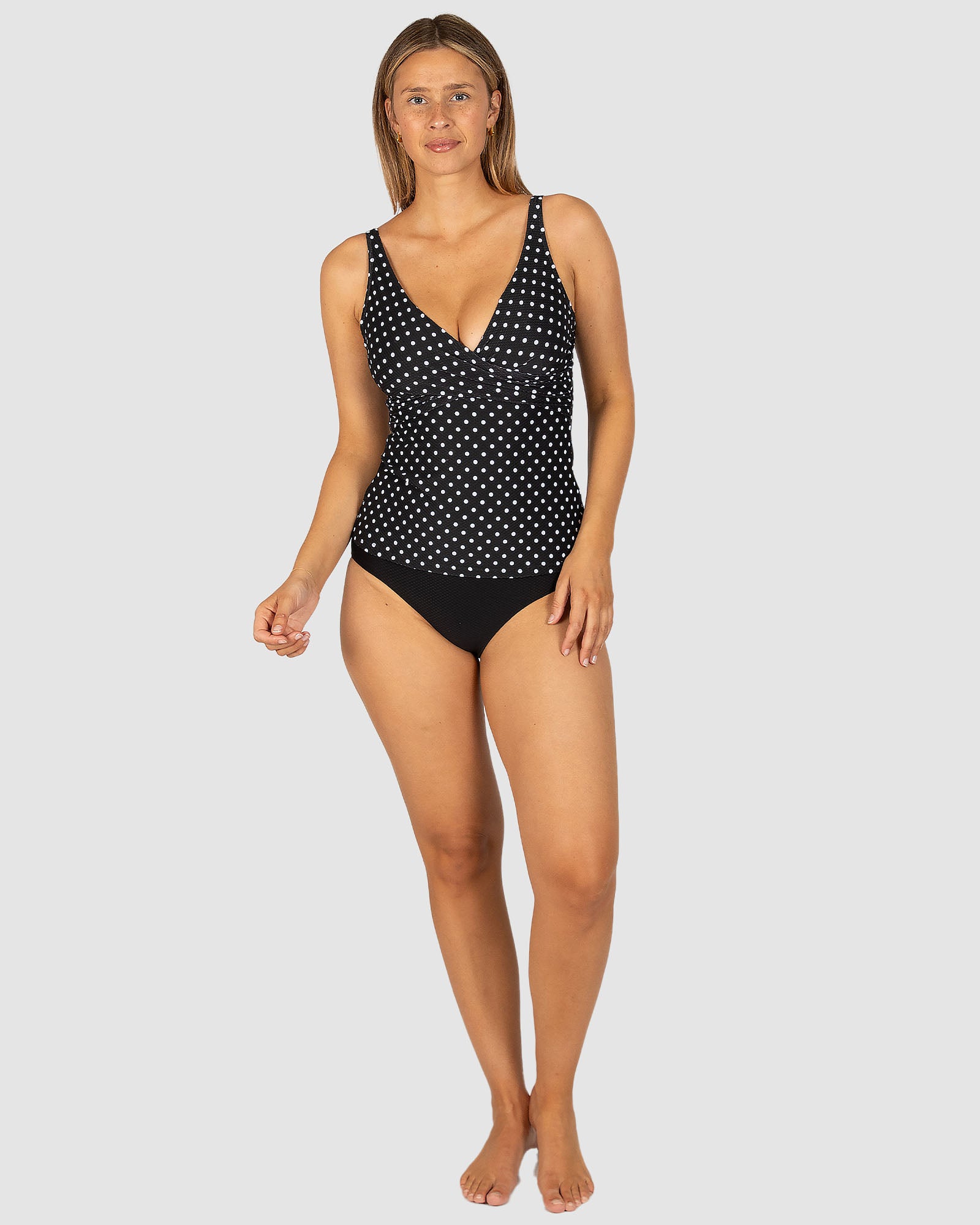 Parisian Summer D-E Cup Wrap Singlet Top