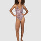 Havana Deep V Neck One Piece Swimsuit