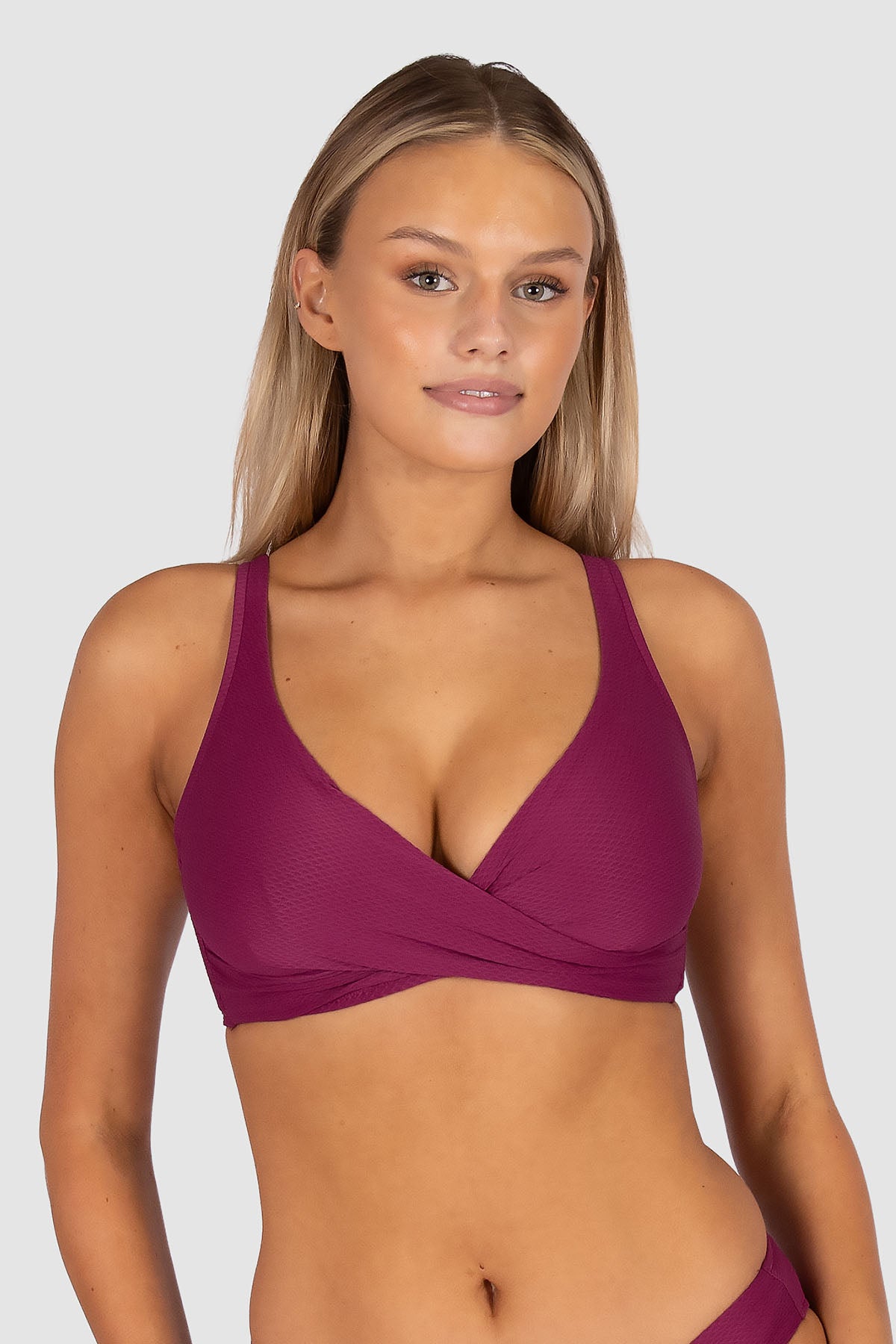 Rococco D/E Cup Wrap Bikini Bra Top