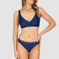 Rococco D/E Cup Wrap Bikini Bra Top