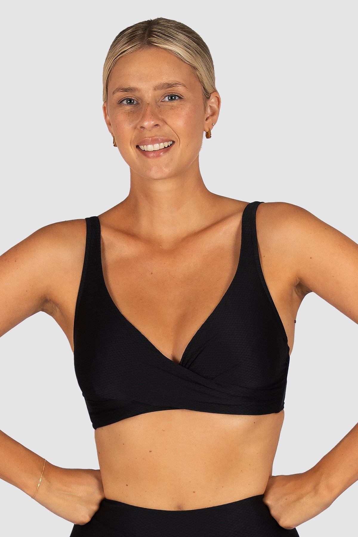 Rococco D/E Cup Wrap Bikini Bra Top