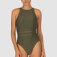 Rococco High Neck One Piece Swimsuit