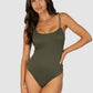 Rococco Minimulist High Leg One Piece Swimsuit