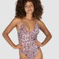 Havana Deep V Neck One Piece Swimsuit