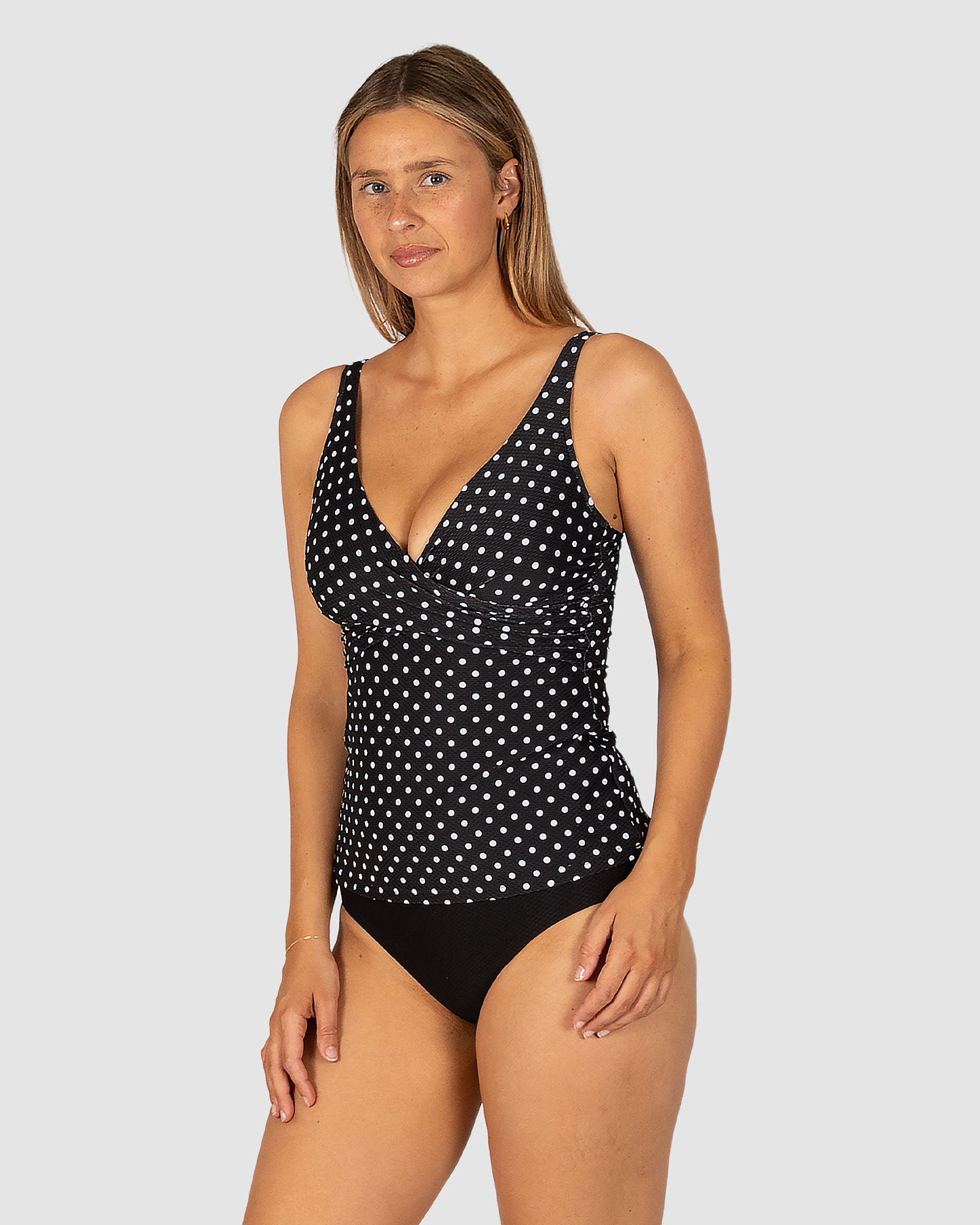 Parisian Summer D-E Cup Wrap Singlet Top