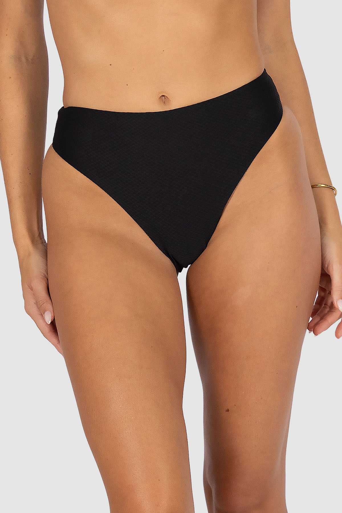Rococco High Waist Cheeky Bikini Bottom