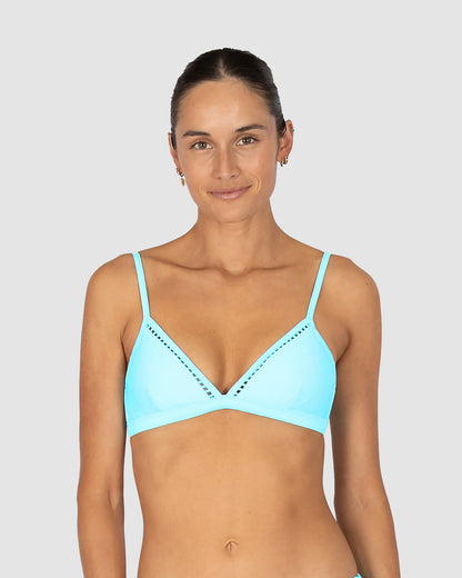 Rococco Fixed Ladder Lace Triangle Bikini Bra Top