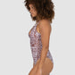 Havana Deep V Neck One Piece Swimsuit