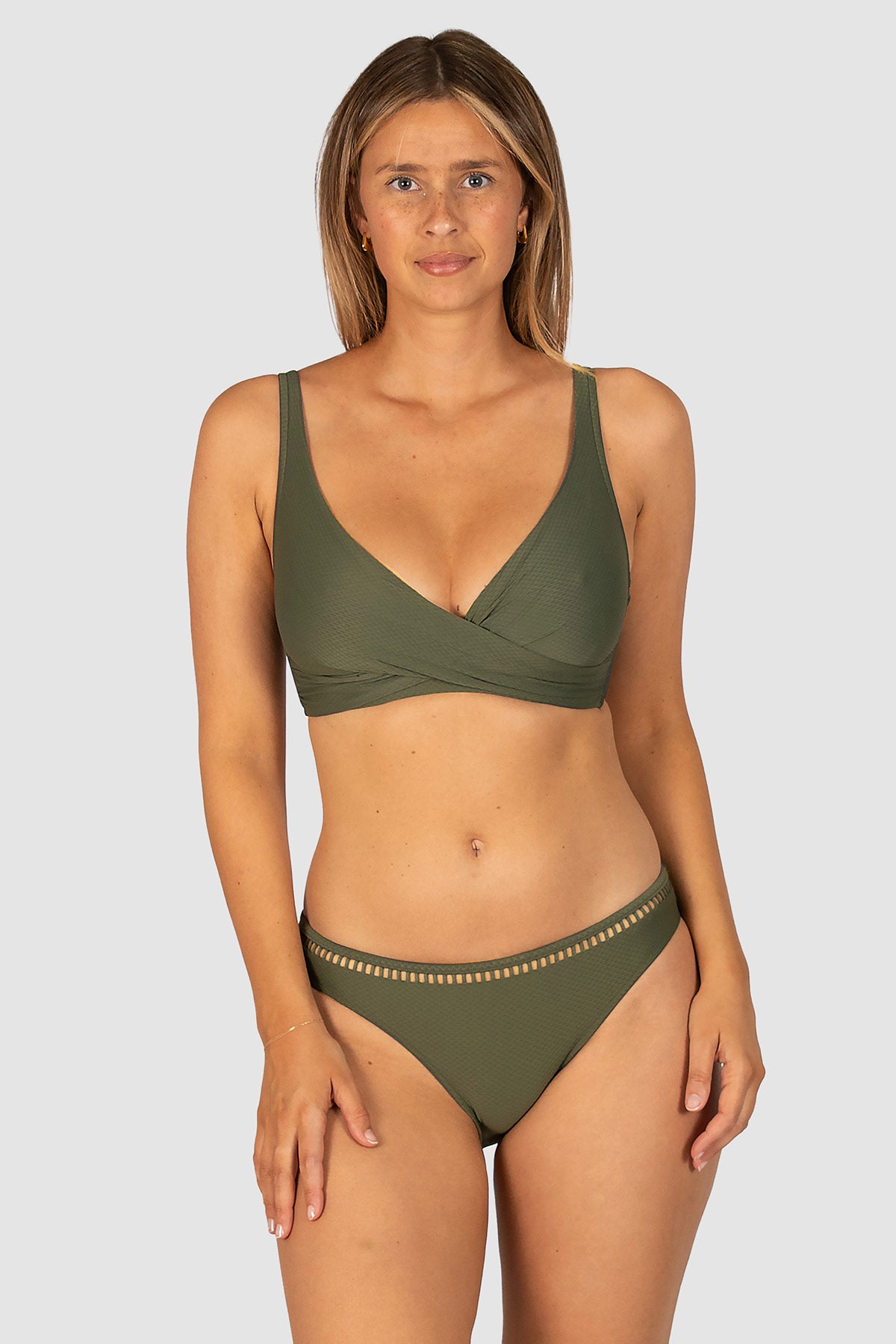 Rococco D/E Cup Wrap Bikini Bra Top
