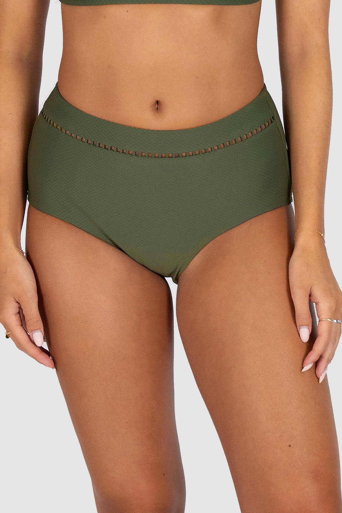 Rococco Lace High Waist Bikini Bottom