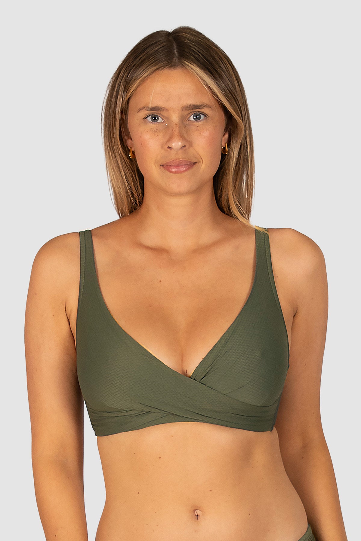 Rococco D/E Cup Wrap Bikini Bra Top