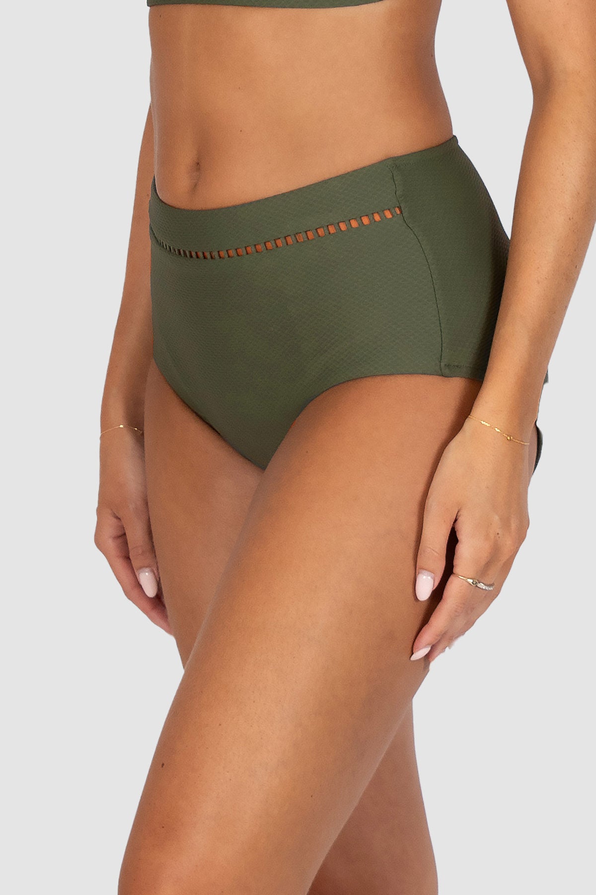 Rococco Lace High Waist Bikini Bottom