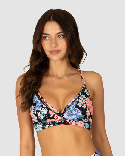 Le Jardin D/E Ladder Lace Wrap Bikini Bra Top