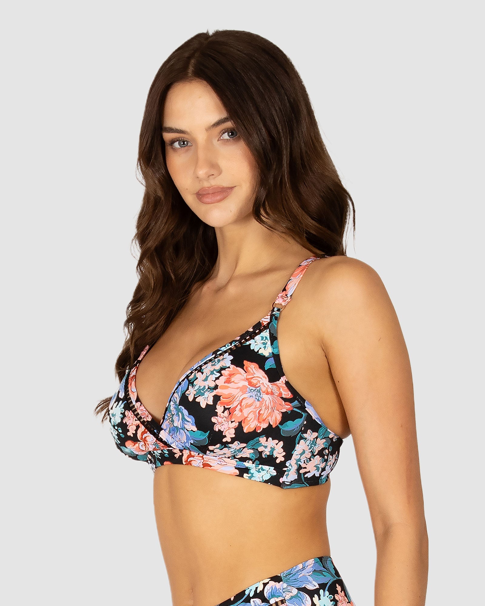 Le Jardin D/E Ladder Lace Wrap Bikini Bra Top