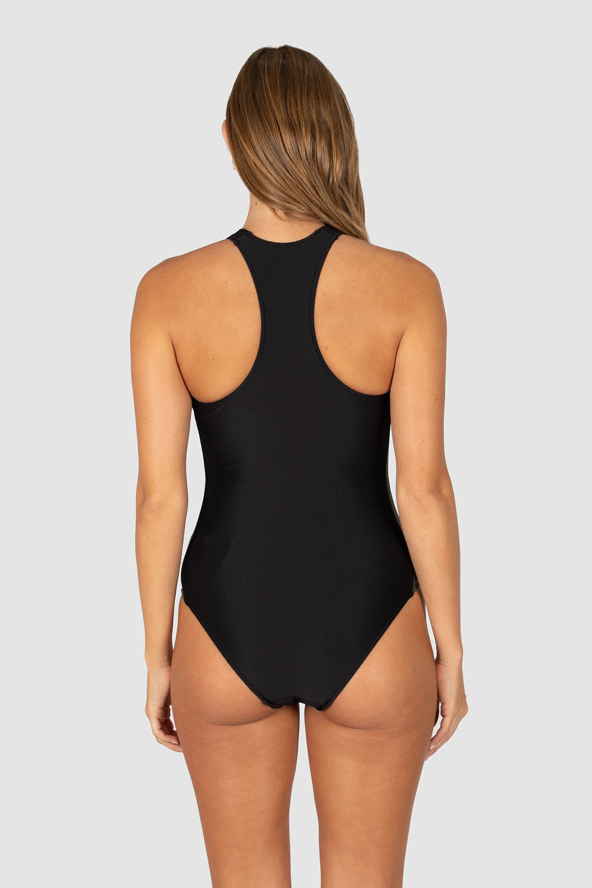 Rococco Sport Racer Back High Neck One Piece Swimsuit