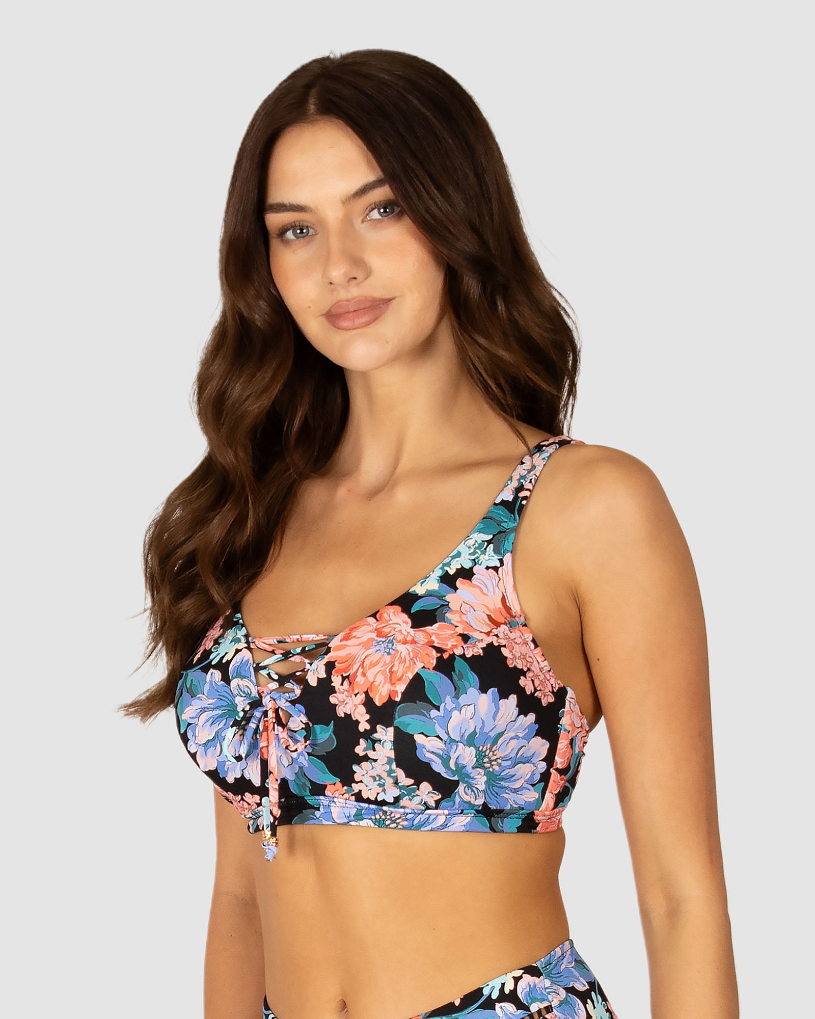 Le Jardin F/G Lace Up Bikini Bra Top