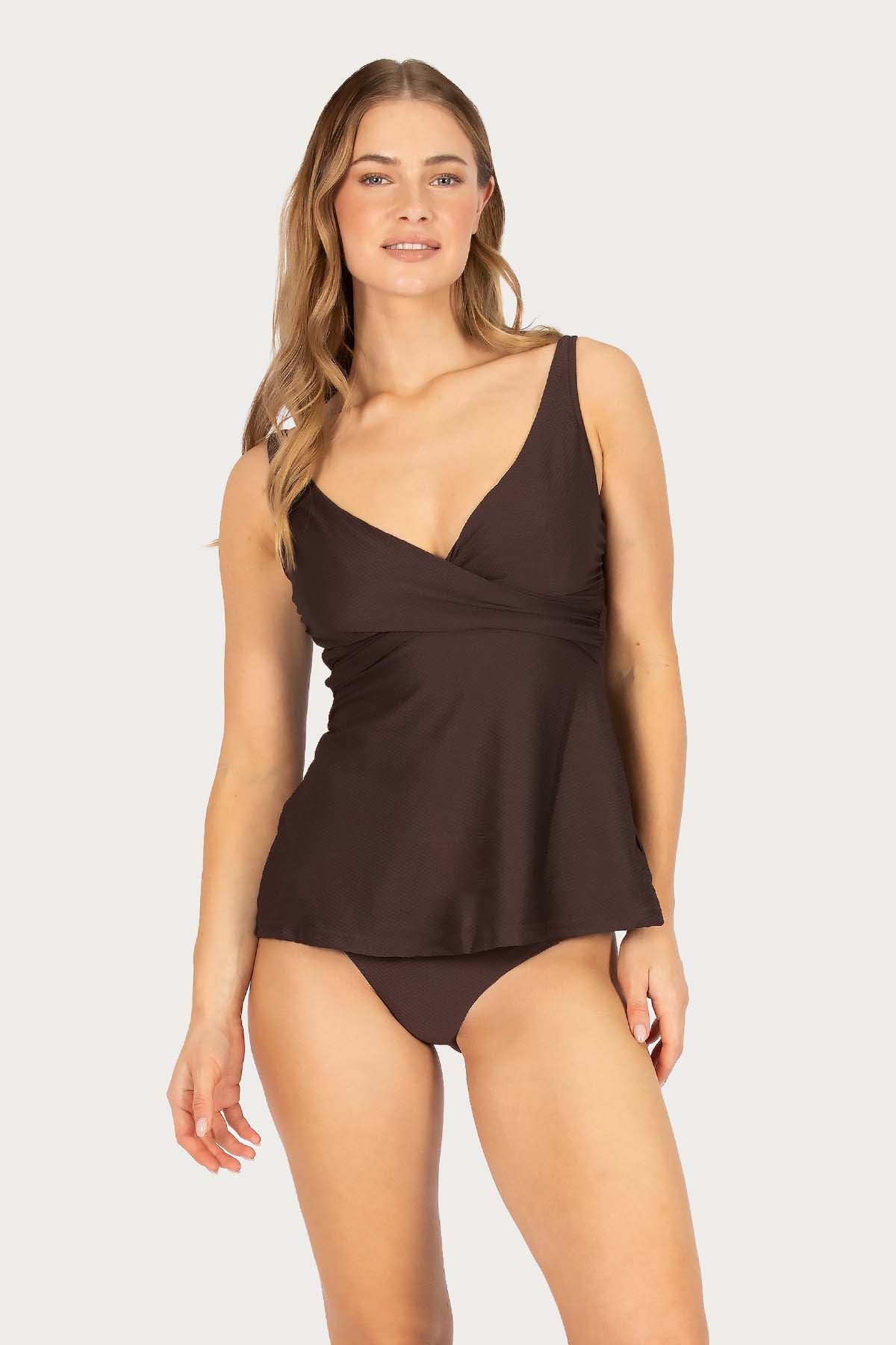 Rococco Flared D/E Cup Wrap Singlet Top
