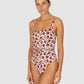 Flamenco Square Neck One Piece Swimsuit
