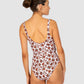 Flamenco Square Neck One Piece Swimsuit