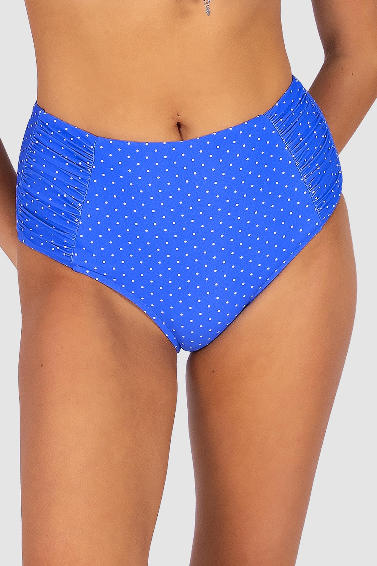 Sundancer Ruched Side High Waist Bikini Bottom