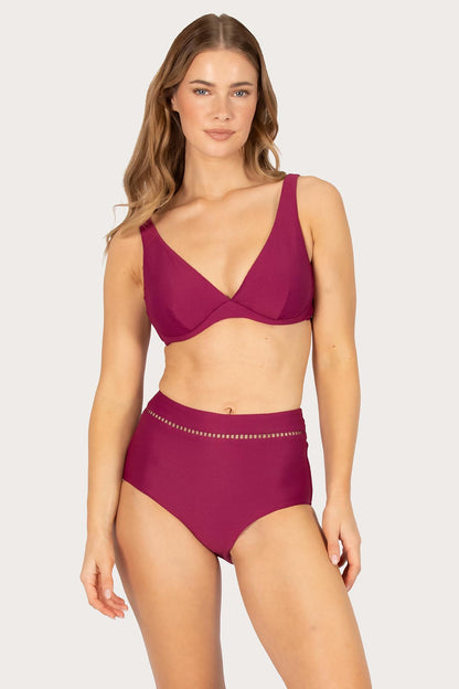 Rococco D/E Cup Underwire Bikini Bra Top