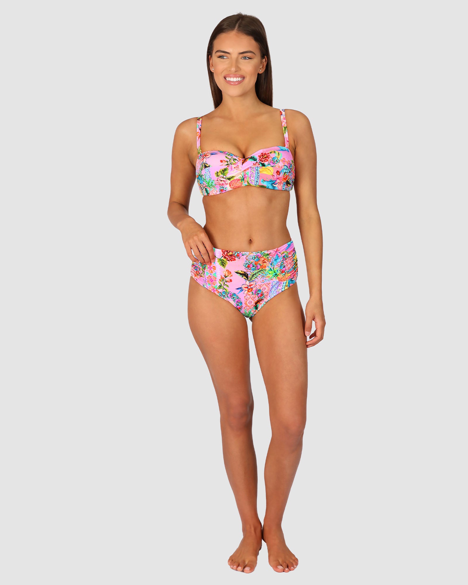 Sardinia D-DD Cup Twist Bandeau Bikini Bra Top – Baku™ Swimwear