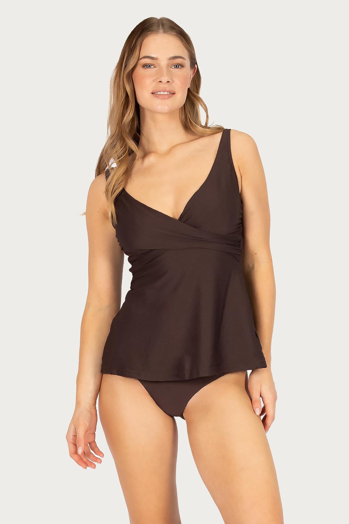 Rococco Flared D/E Cup Wrap Singlet Top