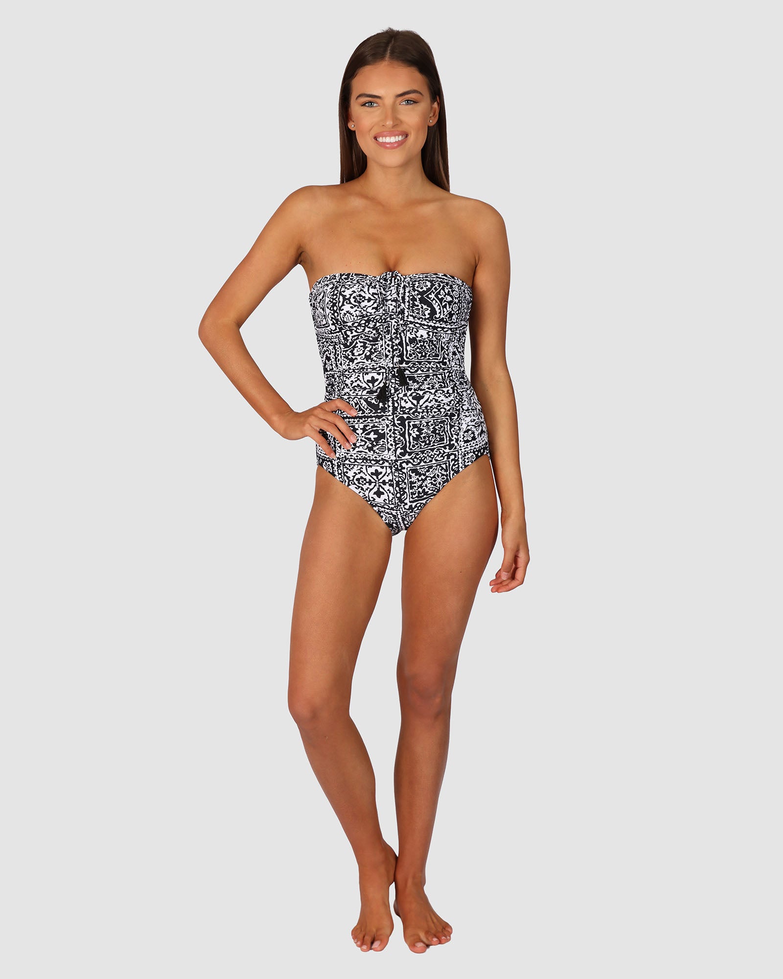 Havana Bandeau One Piece Swimsuit