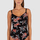 Spice Temple D/E Cup Underwire One Piece Swimsuit