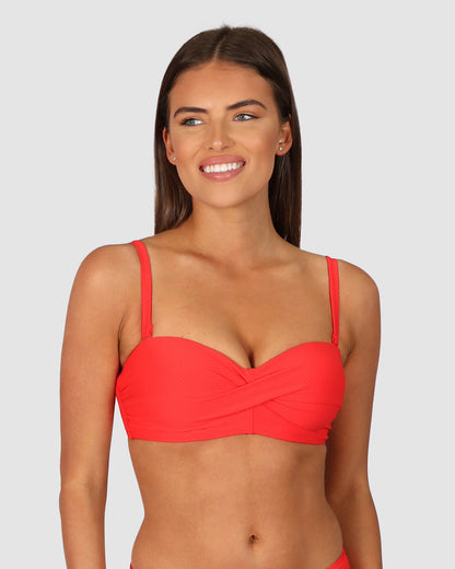 Rococco D/DD Cup Bandeau Bikini Bra Top